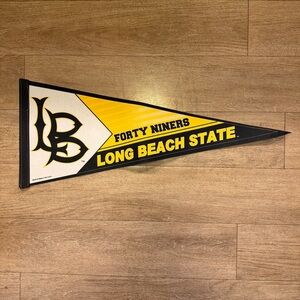 Long Beach State Yellow and Black Pennant